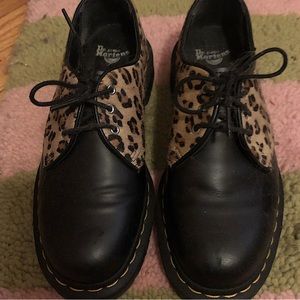 Limited edition vintage platform leopard print doc martins 💕